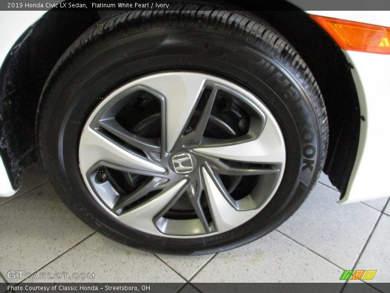 Platinum White Pearl / Ivory 2019 Honda Civic LX Sedan