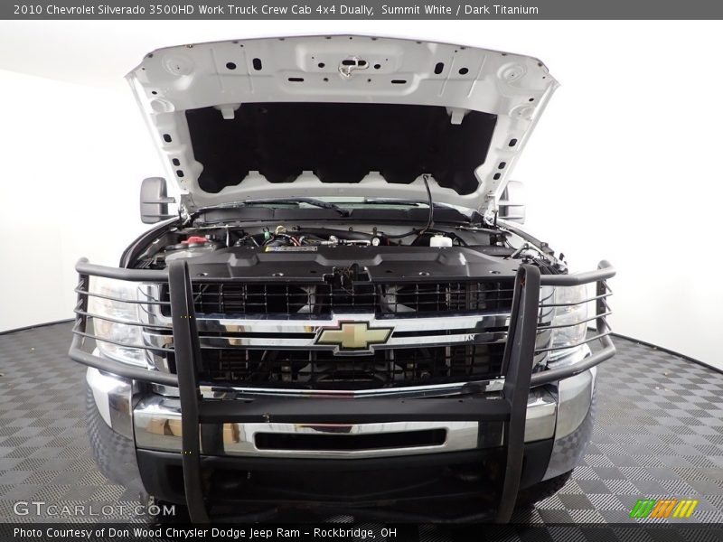 Summit White / Dark Titanium 2010 Chevrolet Silverado 3500HD Work Truck Crew Cab 4x4 Dually
