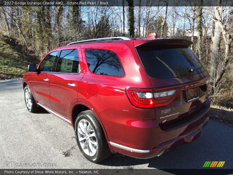 Octane Red Pearl / Black 2022 Dodge Durango Citadel AWD