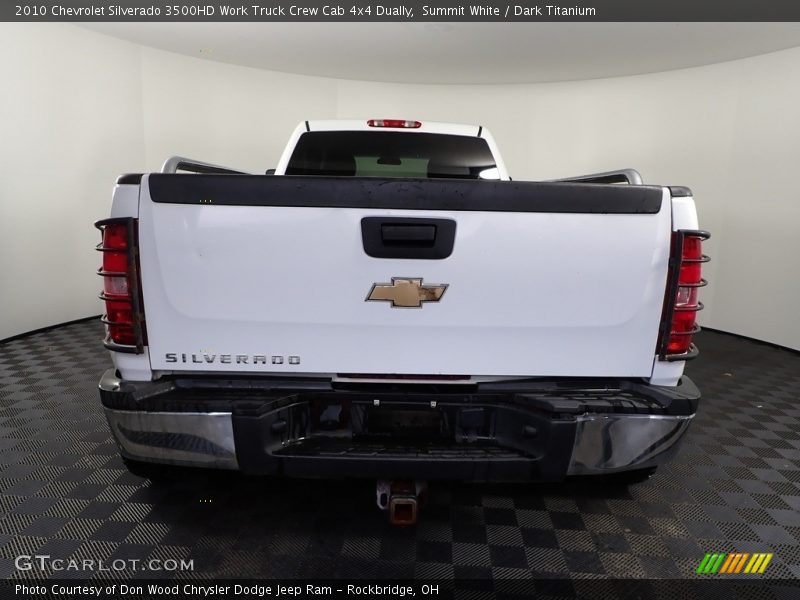 Summit White / Dark Titanium 2010 Chevrolet Silverado 3500HD Work Truck Crew Cab 4x4 Dually