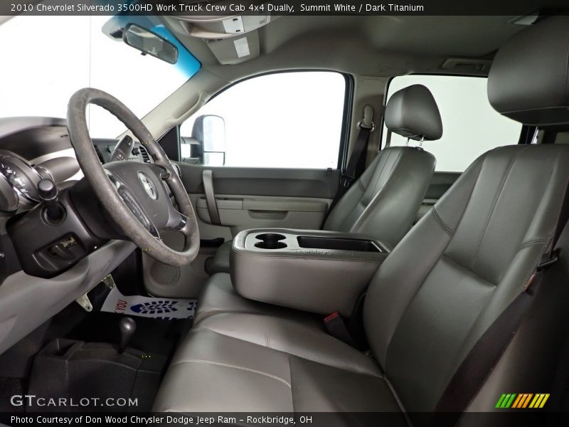  2010 Silverado 3500HD Work Truck Crew Cab 4x4 Dually Dark Titanium Interior