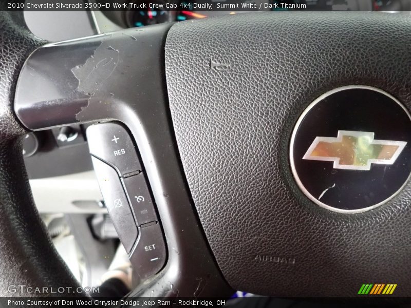 Summit White / Dark Titanium 2010 Chevrolet Silverado 3500HD Work Truck Crew Cab 4x4 Dually