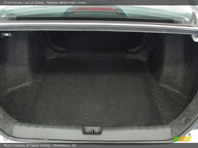 Platinum White Pearl / Ivory 2019 Honda Civic LX Sedan