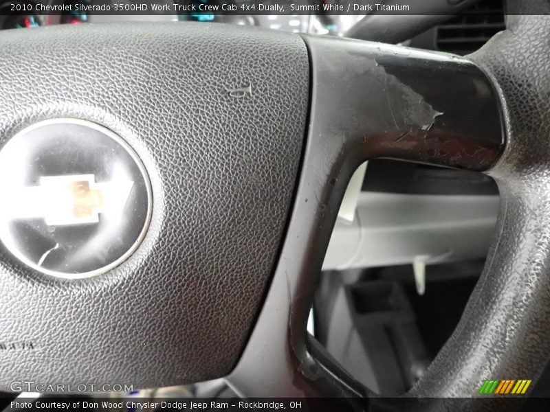 Summit White / Dark Titanium 2010 Chevrolet Silverado 3500HD Work Truck Crew Cab 4x4 Dually