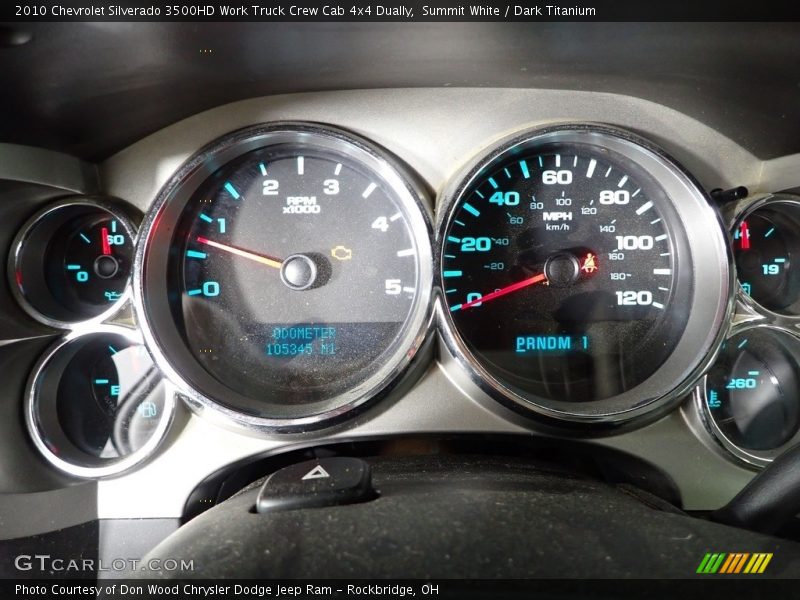  2010 Silverado 3500HD Work Truck Crew Cab 4x4 Dually Work Truck Crew Cab 4x4 Dually Gauges