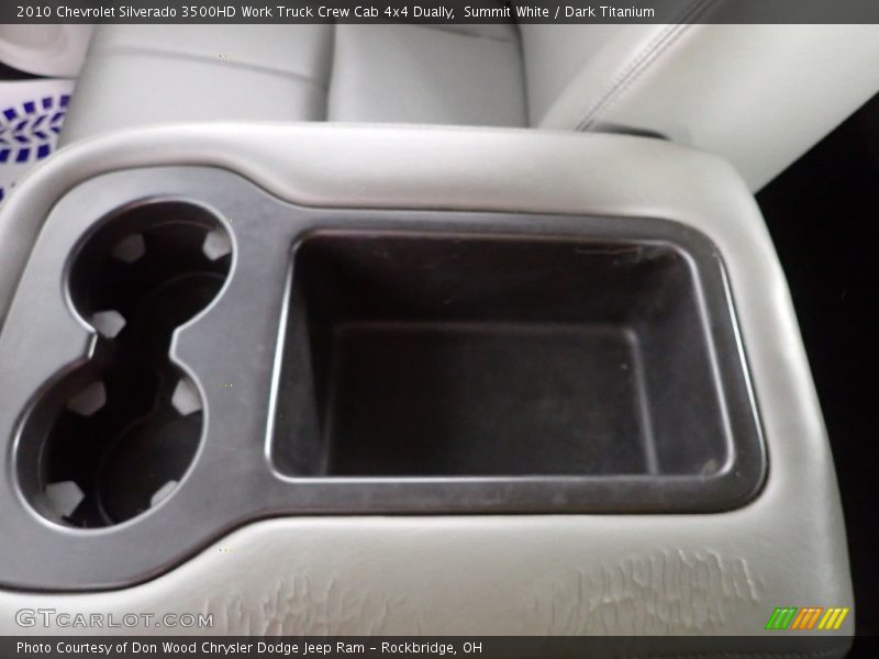 Summit White / Dark Titanium 2010 Chevrolet Silverado 3500HD Work Truck Crew Cab 4x4 Dually