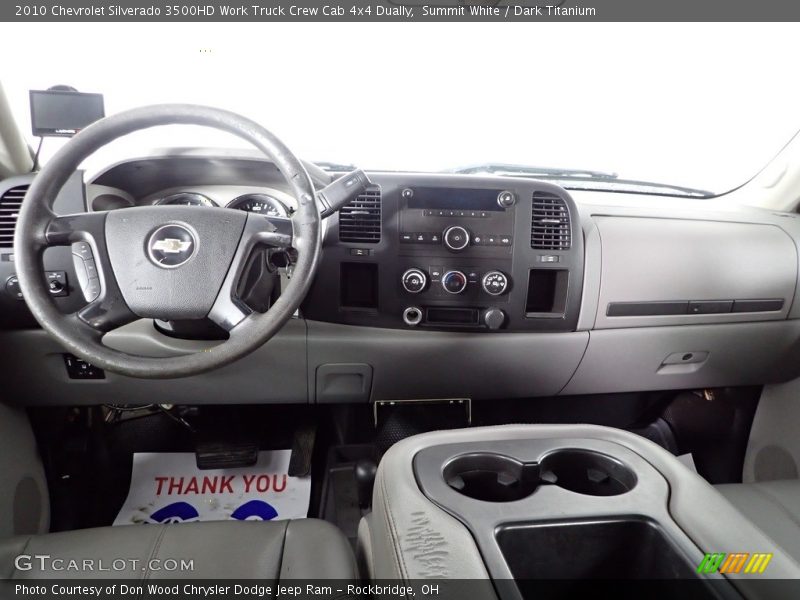 Dashboard of 2010 Silverado 3500HD Work Truck Crew Cab 4x4 Dually
