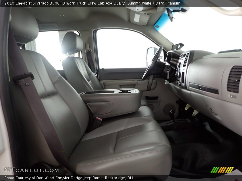 Front Seat of 2010 Silverado 3500HD Work Truck Crew Cab 4x4 Dually