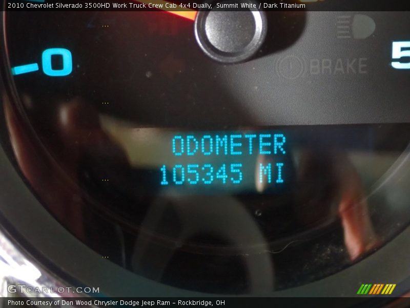 Summit White / Dark Titanium 2010 Chevrolet Silverado 3500HD Work Truck Crew Cab 4x4 Dually