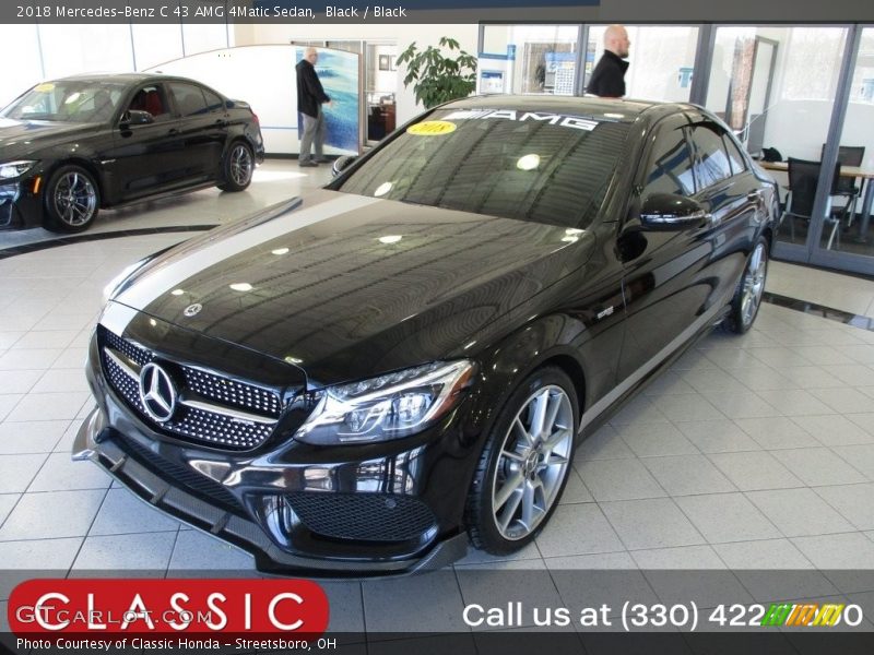 Black / Black 2018 Mercedes-Benz C 43 AMG 4Matic Sedan