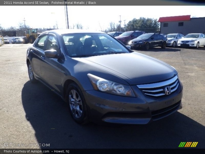 Polished Metal Metallic / Black 2011 Honda Accord SE Sedan