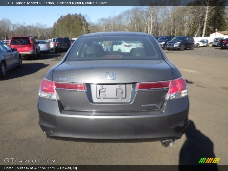 Polished Metal Metallic / Black 2011 Honda Accord SE Sedan