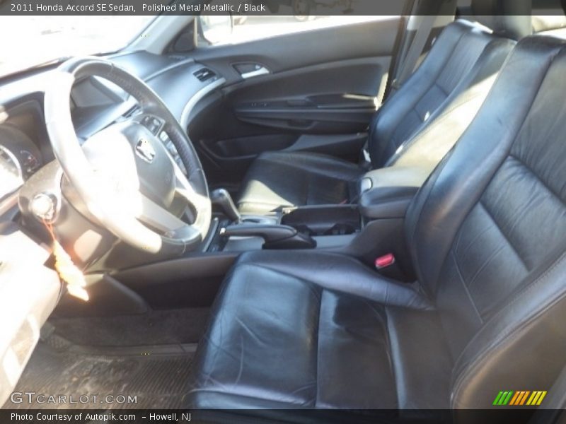 Polished Metal Metallic / Black 2011 Honda Accord SE Sedan