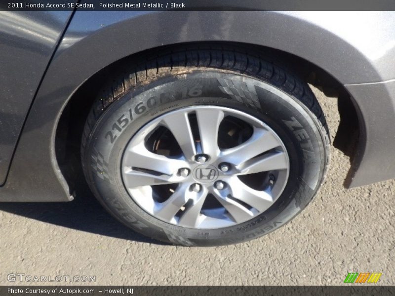 Polished Metal Metallic / Black 2011 Honda Accord SE Sedan