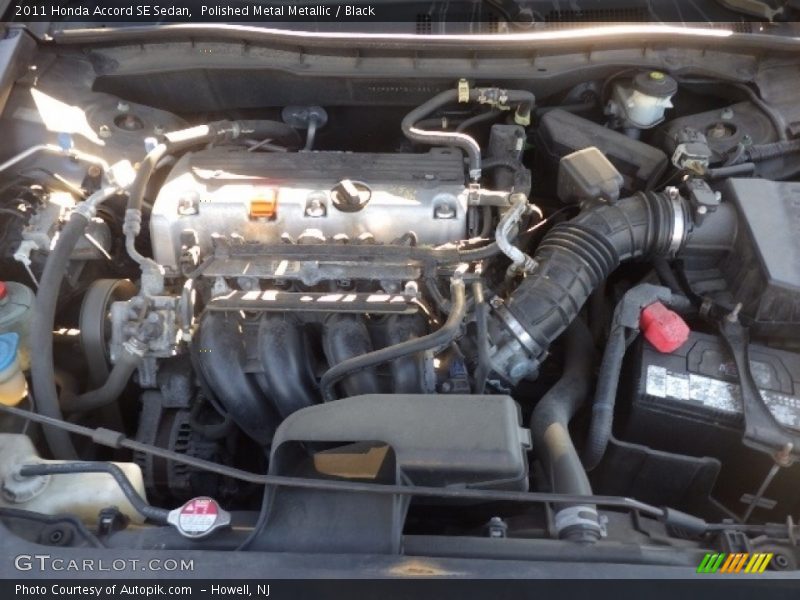 Polished Metal Metallic / Black 2011 Honda Accord SE Sedan