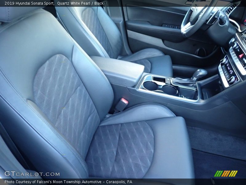 Quartz White Pearl / Black 2019 Hyundai Sonata Sport