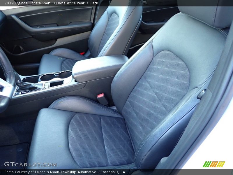 Quartz White Pearl / Black 2019 Hyundai Sonata Sport