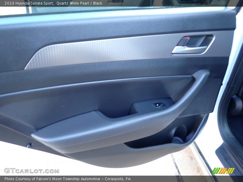 Quartz White Pearl / Black 2019 Hyundai Sonata Sport