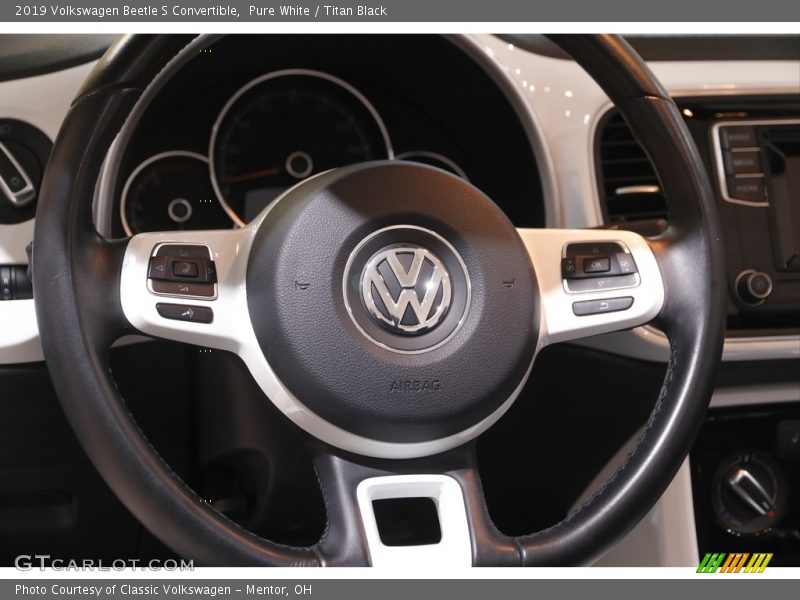 Pure White / Titan Black 2019 Volkswagen Beetle S Convertible