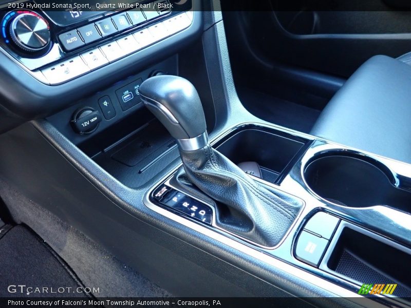 Quartz White Pearl / Black 2019 Hyundai Sonata Sport