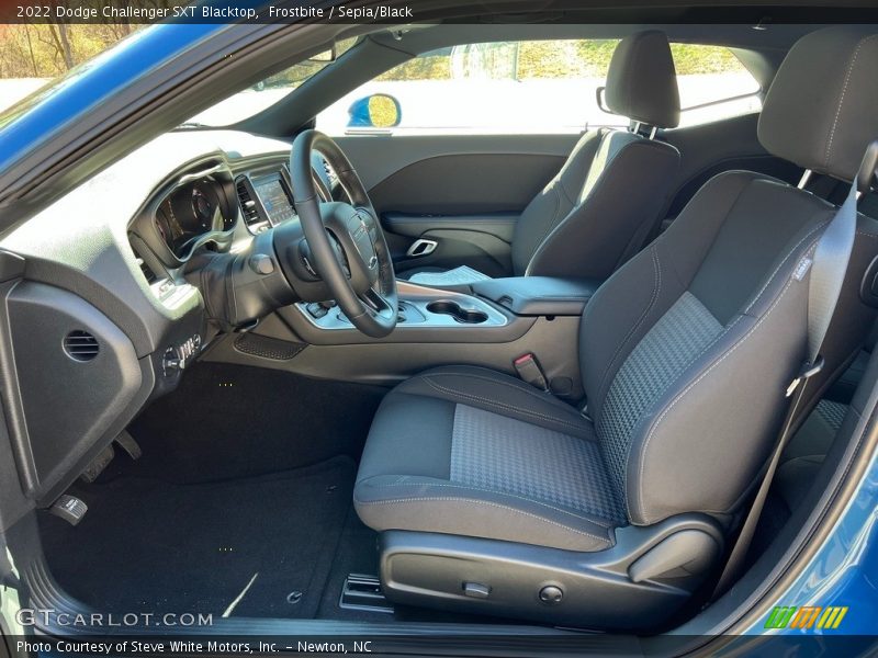 Front Seat of 2022 Challenger SXT Blacktop