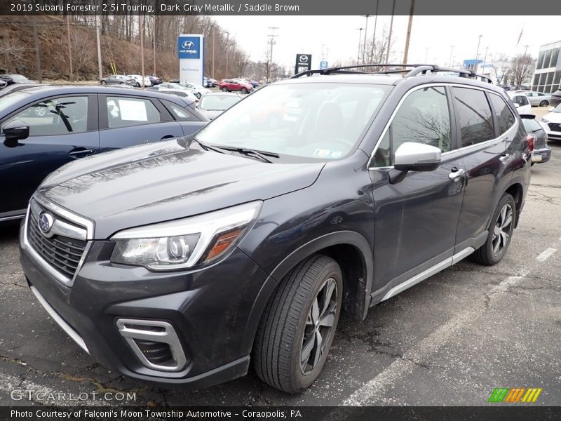 Dark Gray Metallic / Saddle Brown 2019 Subaru Forester 2.5i Touring