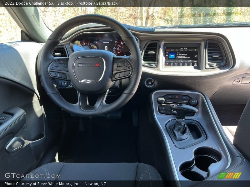  2022 Challenger SXT Blacktop Sepia/Black Interior