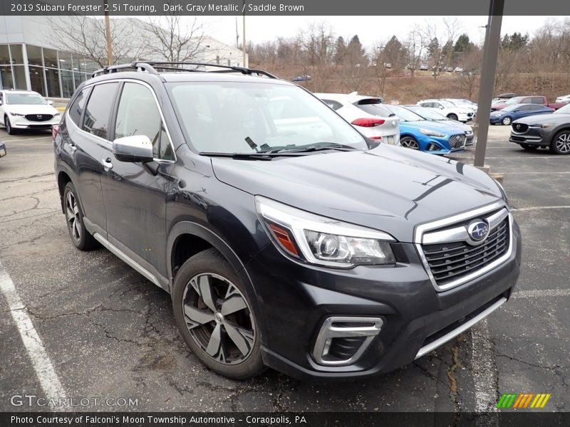 Dark Gray Metallic / Saddle Brown 2019 Subaru Forester 2.5i Touring