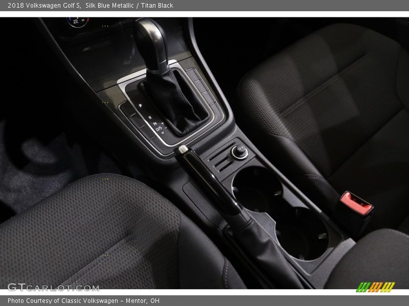 Silk Blue Metallic / Titan Black 2018 Volkswagen Golf S