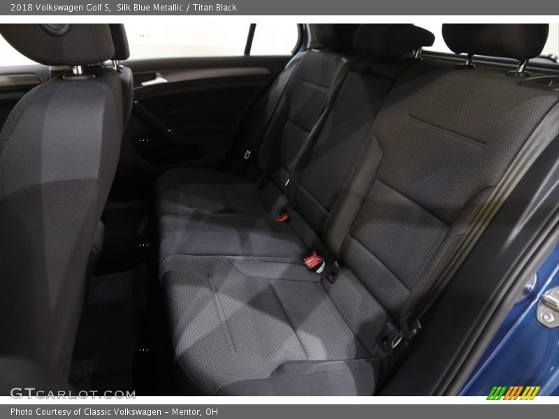 Silk Blue Metallic / Titan Black 2018 Volkswagen Golf S