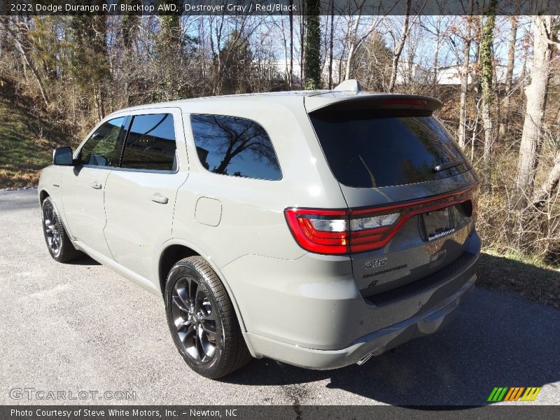 Destroyer Gray / Red/Black 2022 Dodge Durango R/T Blacktop AWD