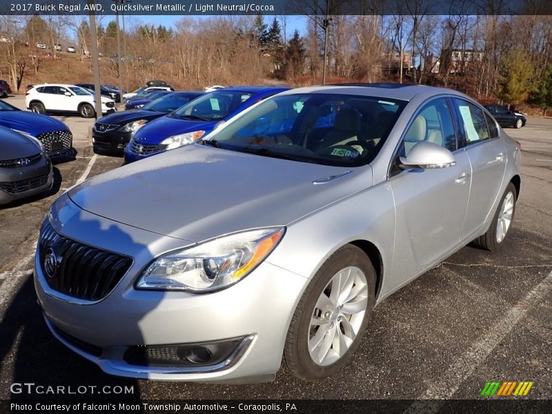 Quicksilver Metallic / Light Neutral/Cocoa 2017 Buick Regal AWD