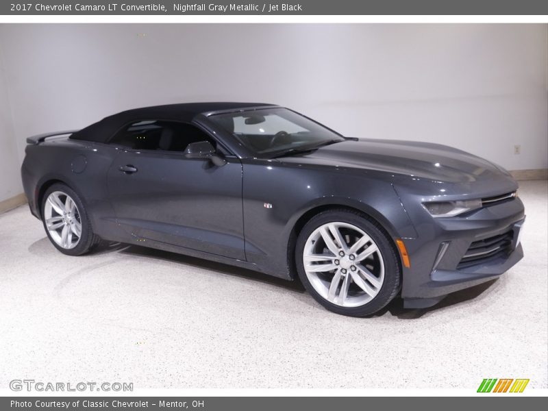 Nightfall Gray Metallic / Jet Black 2017 Chevrolet Camaro LT Convertible