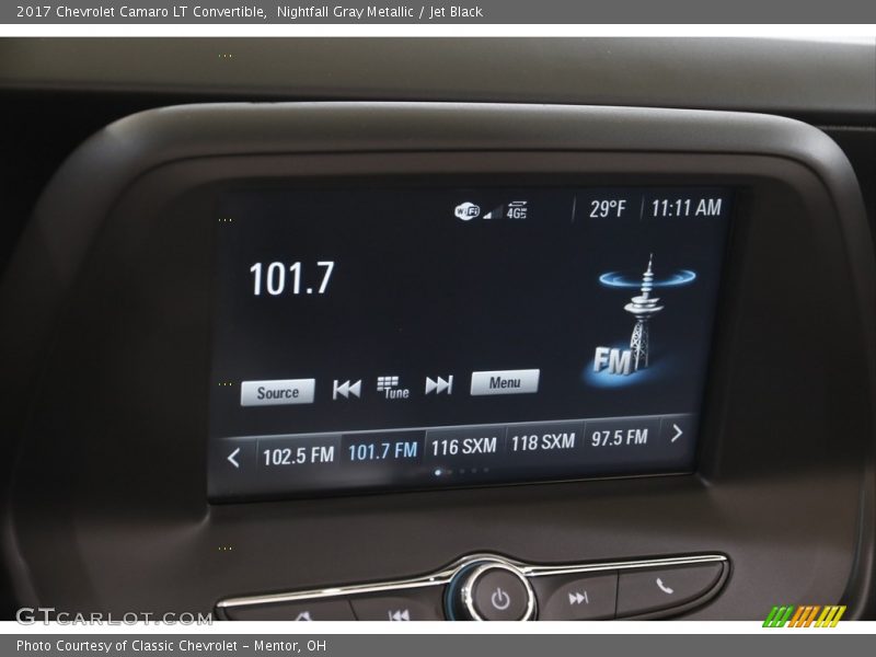 Nightfall Gray Metallic / Jet Black 2017 Chevrolet Camaro LT Convertible