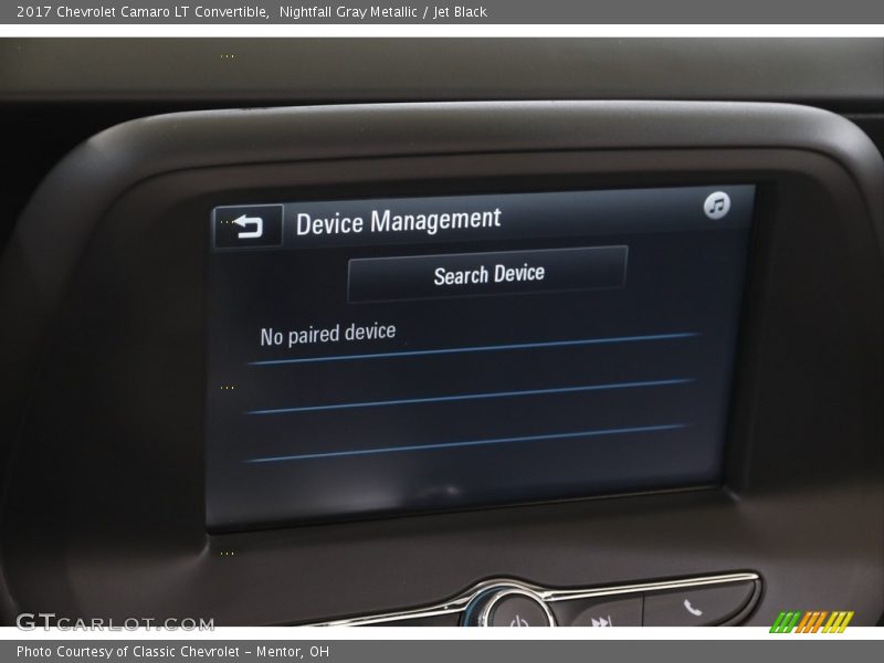 Nightfall Gray Metallic / Jet Black 2017 Chevrolet Camaro LT Convertible