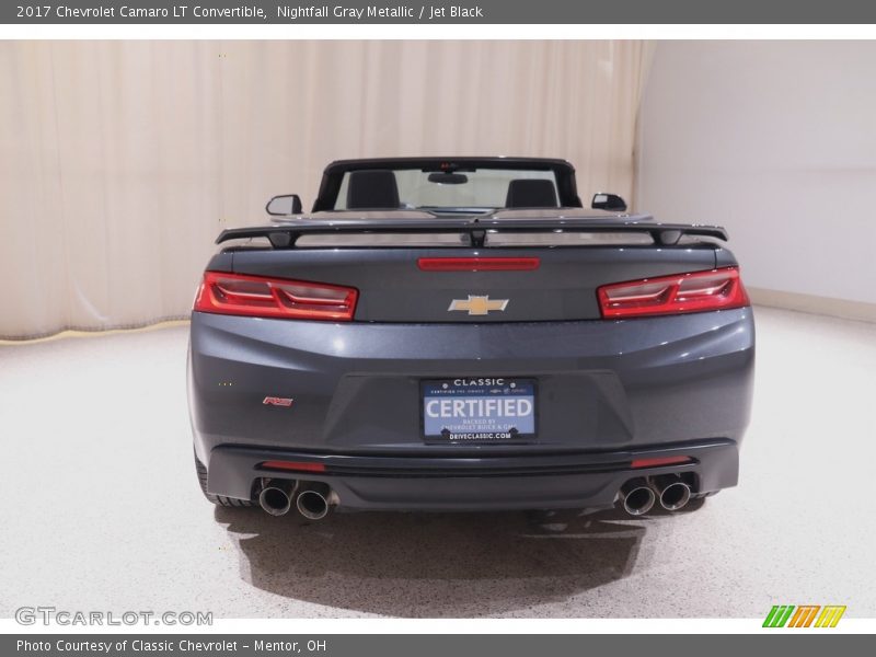 Nightfall Gray Metallic / Jet Black 2017 Chevrolet Camaro LT Convertible