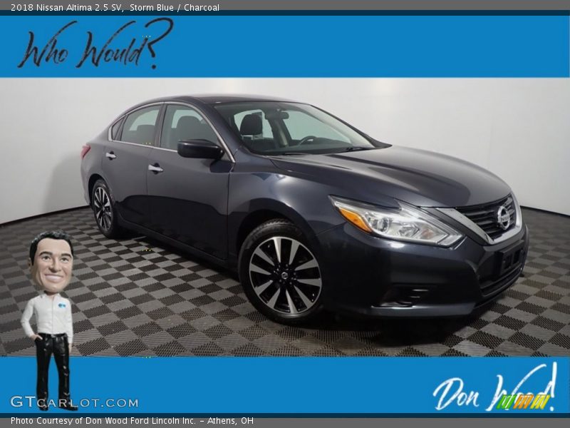 Storm Blue / Charcoal 2018 Nissan Altima 2.5 SV