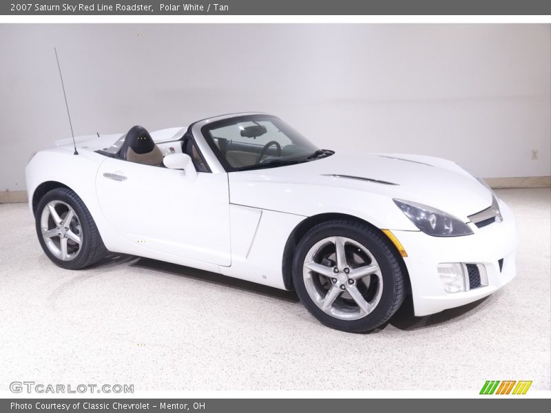 Polar White / Tan 2007 Saturn Sky Red Line Roadster