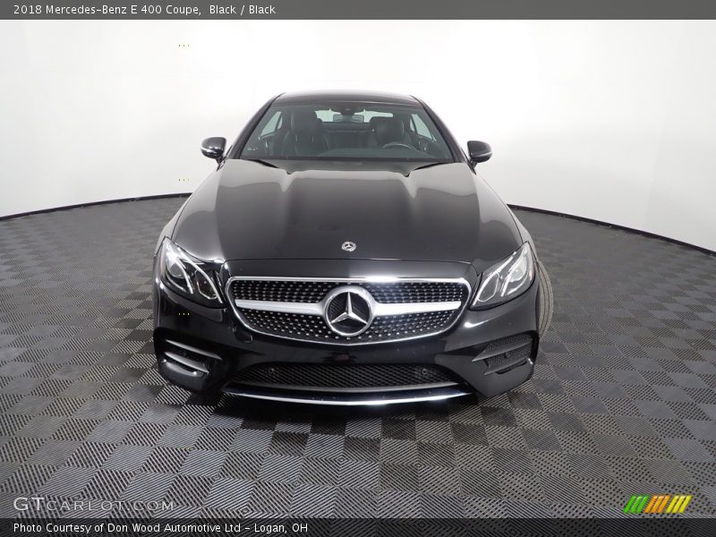 Black / Black 2018 Mercedes-Benz E 400 Coupe