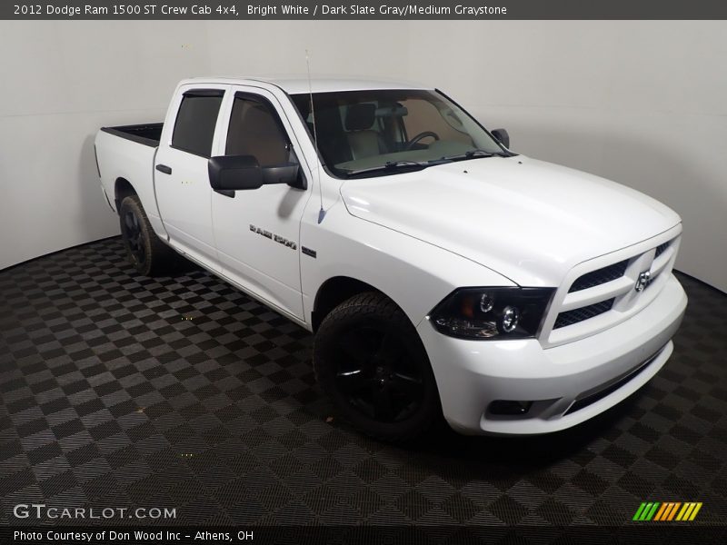 Bright White / Dark Slate Gray/Medium Graystone 2012 Dodge Ram 1500 ST Crew Cab 4x4