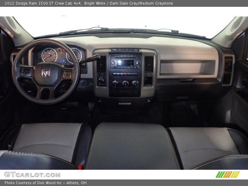 Bright White / Dark Slate Gray/Medium Graystone 2012 Dodge Ram 1500 ST Crew Cab 4x4