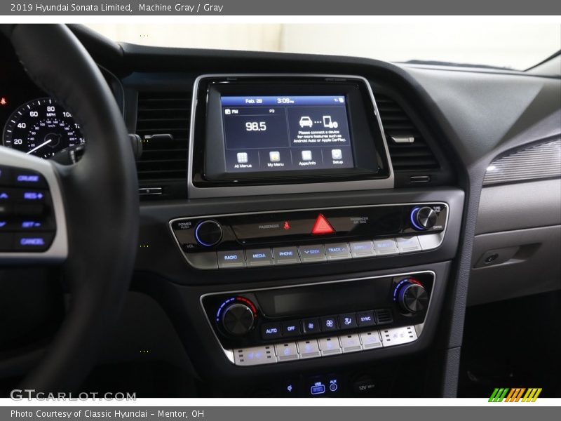 Machine Gray / Gray 2019 Hyundai Sonata Limited