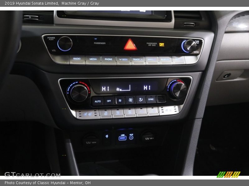 Machine Gray / Gray 2019 Hyundai Sonata Limited
