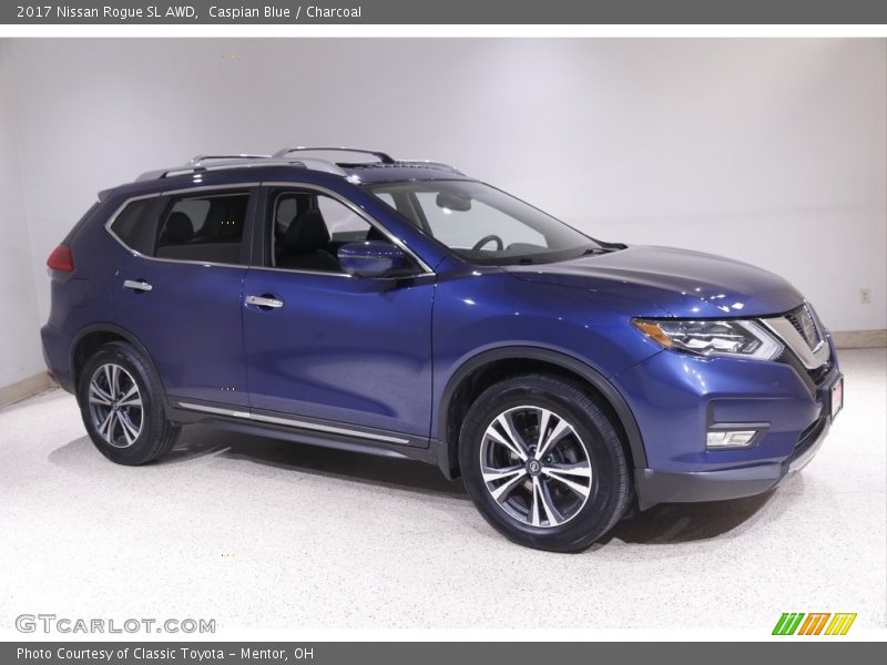 Caspian Blue / Charcoal 2017 Nissan Rogue SL AWD