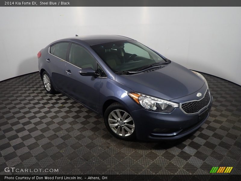 Steel Blue / Black 2014 Kia Forte EX