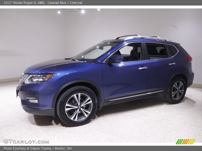 Caspian Blue / Charcoal 2017 Nissan Rogue SL AWD