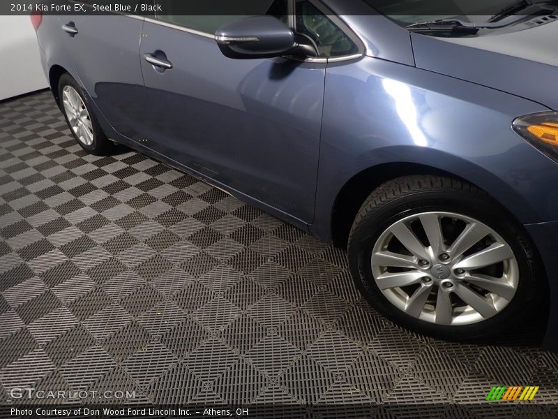 Steel Blue / Black 2014 Kia Forte EX
