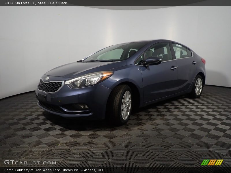 Steel Blue / Black 2014 Kia Forte EX