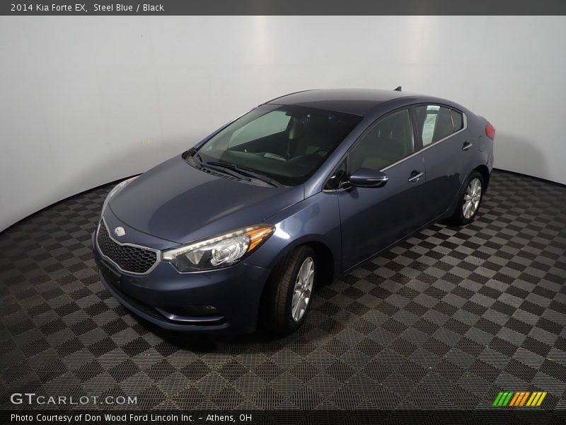 Steel Blue / Black 2014 Kia Forte EX