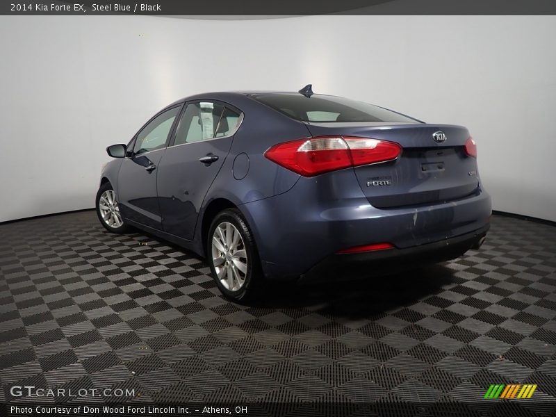 Steel Blue / Black 2014 Kia Forte EX
